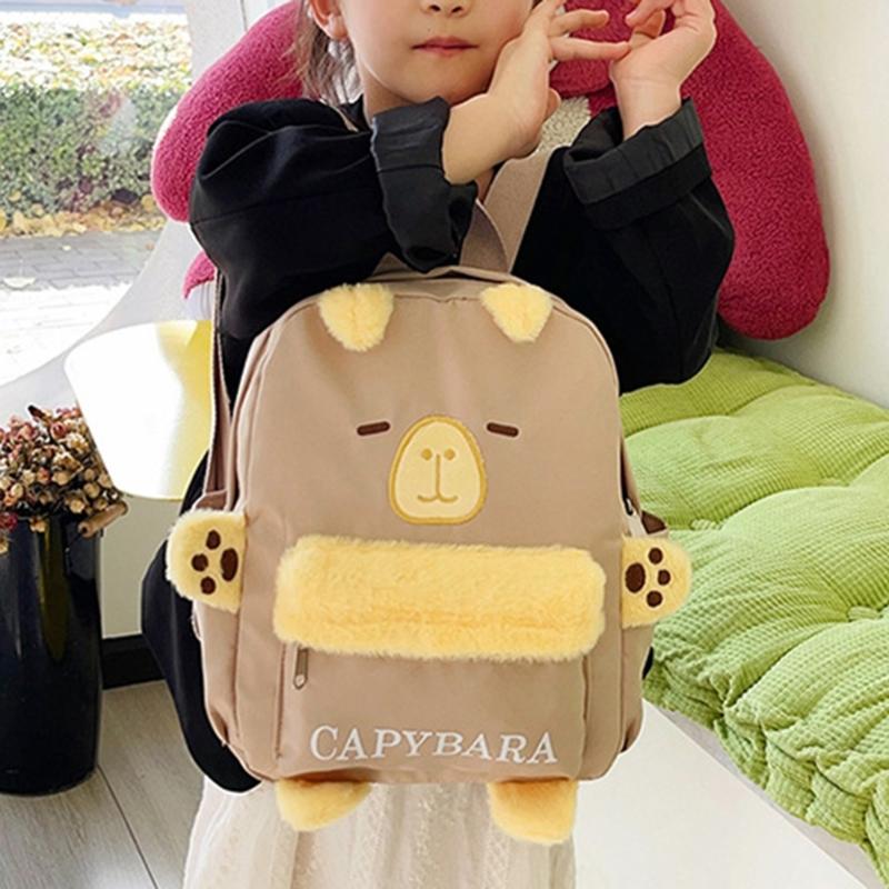 Cartoon Rucksack Hübsche Büchertasche Süßer Rucksack Plüschpuppen Tasche Schüler Schultasche Reisetasche für kleines Mädchen Kinder
