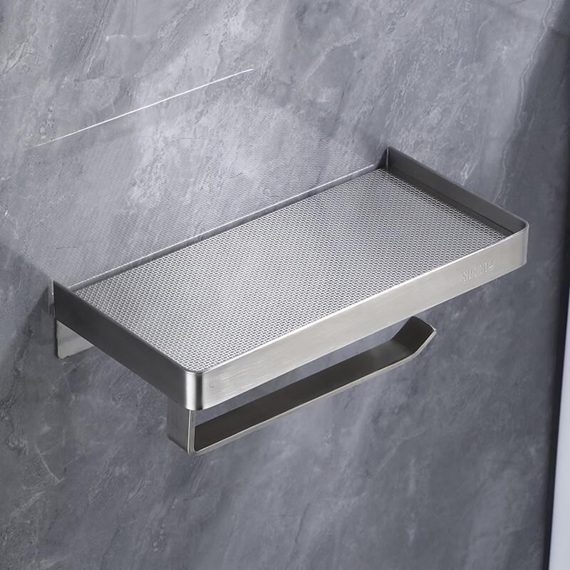 304 Stainless Steel Bathroom Tissue Holder with Shelf