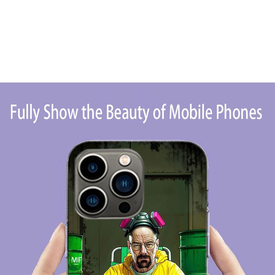 Breaking Bad Phone Case For Iphone 17 Air 15 Pro 14 Plus 16 Pro Max 17E 16E 12 13 Mini 11 Cover Cute Fundas