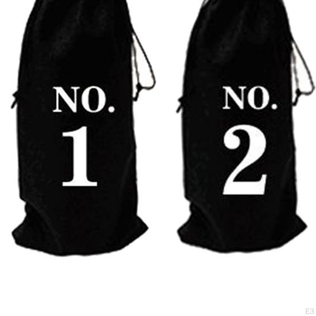 10 Pieces Bottle Bags Gift Tags Natural Burlap for Travel