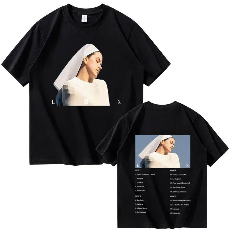 

2026 New ROSALIA LUX PHOTO Harajuku Tshirt for Unisex and Women Y2K Casual Shortsleeved Tshirt Summer Print Pure Cotton Tshirt S