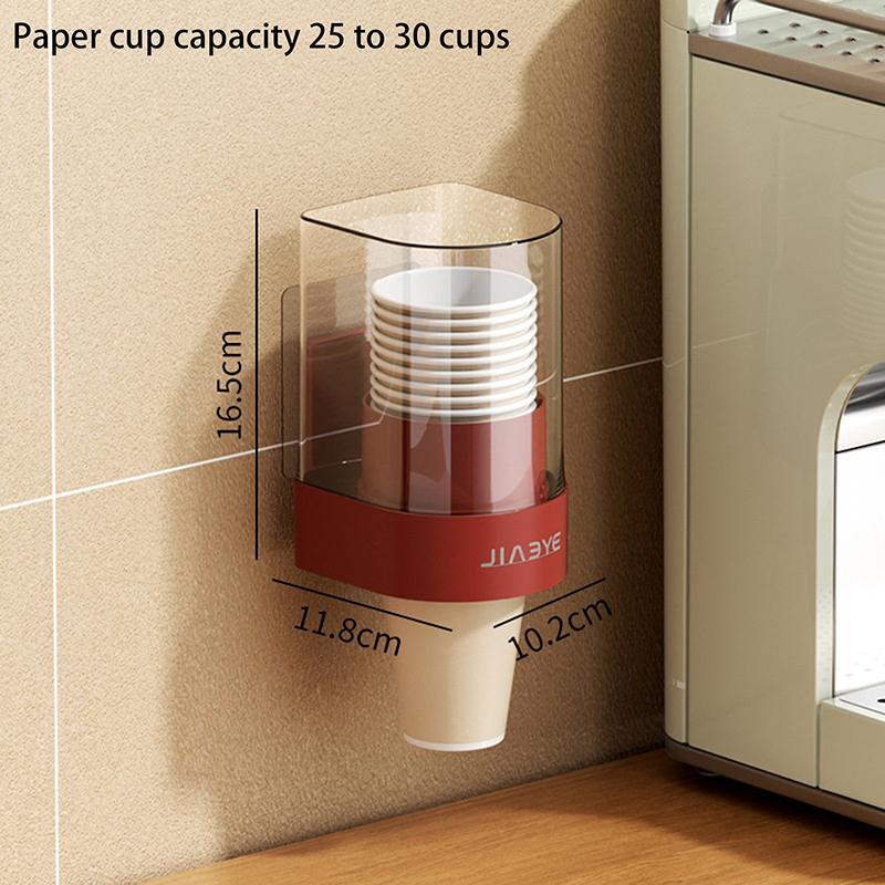 

Disposable Paper Cup Dispenser Wall-Mounted Plastic Water Dispenser Cup Holder Cup Container Paper Cup Frame Home Organizer
