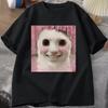 Goofy Ahh Katze T-Shirt Meme Dank Verflucht Weirdcore Cringey T-Shirts Unisex Unisex Ich bin zu albern T-Shirt Huh Katze Memebn Weinende Katze