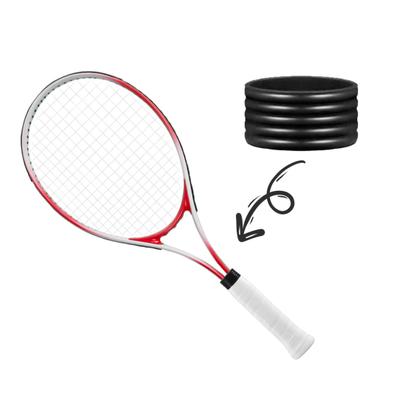 5 szt. Silikonowy pierścień na uchwyt rakiety antypoślizgowy chłonny tenis pickleball racquetball badminton squash bat overgrip opaska na uchwyt