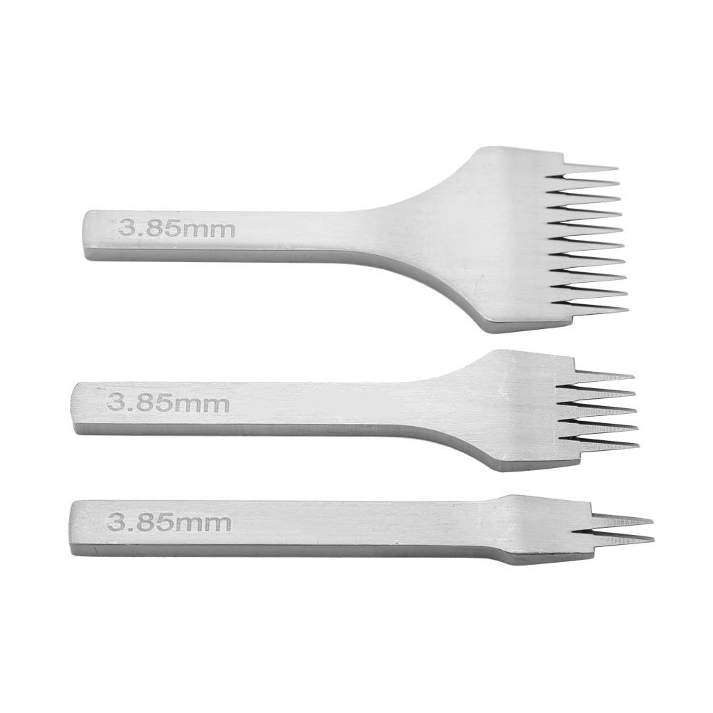 

Набор инструментов для пробивания отверстий из белой стали 2510, набор долот для шнуровки и шитья для изделий из кожи (3.85мм) 3.85MM