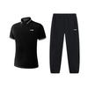 Plain Simple Fashion Quick-Dry Breathable Sweat-Absorbing Comfortable Versatile Polo Shirt Short Sleeve Casual Sports Set YPLV047-3+AYKT415-1