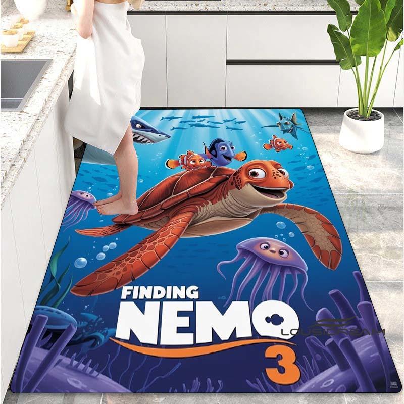 Il Tappeto Cartone Animato Alla Ricerca di Nemo È Adatto per Decorare il Soggiorno, la Camera da Letto, il Divano e la Cucina. È un tappetino antiscivolo.