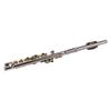Piccolo Instrument White Copper Nickel Plated C Key Piccolo Flute for Beginners Students with Hard Case Cleaning Rod Cloth and Gloves
