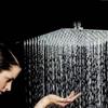 Round & Square Stainless Steel Showerhead Rainfall Rain Shower Head Chrome High Pressure Bath Faucet Dusche Ducha Rainshower