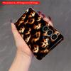 2DFlat Samsung Phone Case Leopard Spot Furry Pattern Phone Case Applicable To Galaxy S22 S23 S24 S25ULTRA S26 A12 A13 A14 A15 A16
