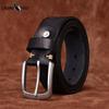 Men's Leather Belt Simple Fashion Trend Stainless Steel Buckle Leather Thickened First Layer Cowhide Retro Frosted Casual Belt