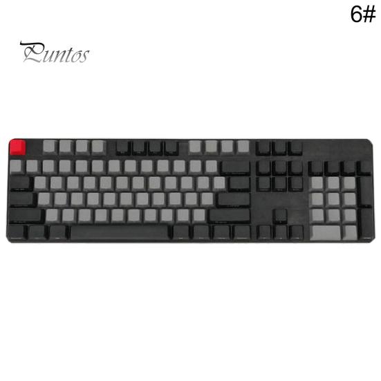 108 adet/takım PBT Renk Eşleştirme Işık geçirmez Mekanik Klavye Klavye Tuş Takımı Değiştirme