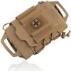 MILQUEST Medical Pouch for MOLLE Off Your First EDC Pouch Airsoft, Compatible, "Show Gear," Aid, Utility, Tactical, (Coyote Brown)