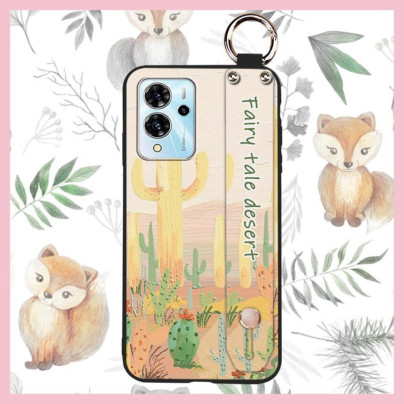 Ring Wristband Phone Case For ZTE Blade V40 Pro Phone Holder Anti-dust Fashion Design Dirt-resistant Waterproof Durable