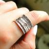 2026 European and American Ethnic Style New Ring Women's New Retro Floral Texture 6-piece Floral Carving Accessory