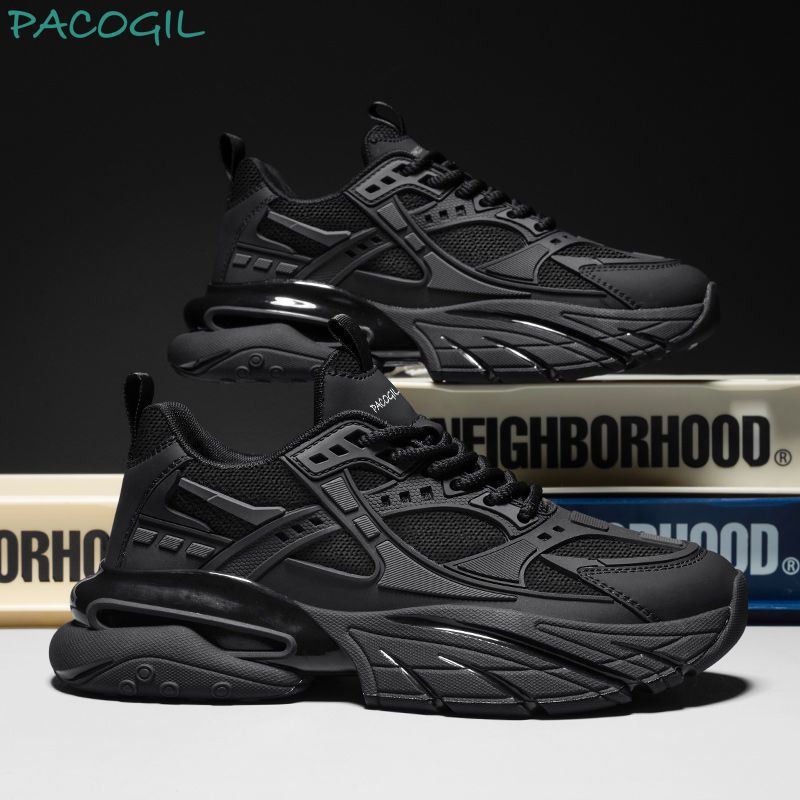 

Fashion 2025 Spring and Autumn New Classic Men s Sneakers Fashion Versatile Casual Shoes Youth Mesh Breathable Lightweight Running Shoes 44 чёрный