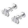 Titanium Stud Earrings Internal Thread Labret Little Bee Lip Ear Studs Rings Tragus Cartilage Helix Piercing Body Jewelry