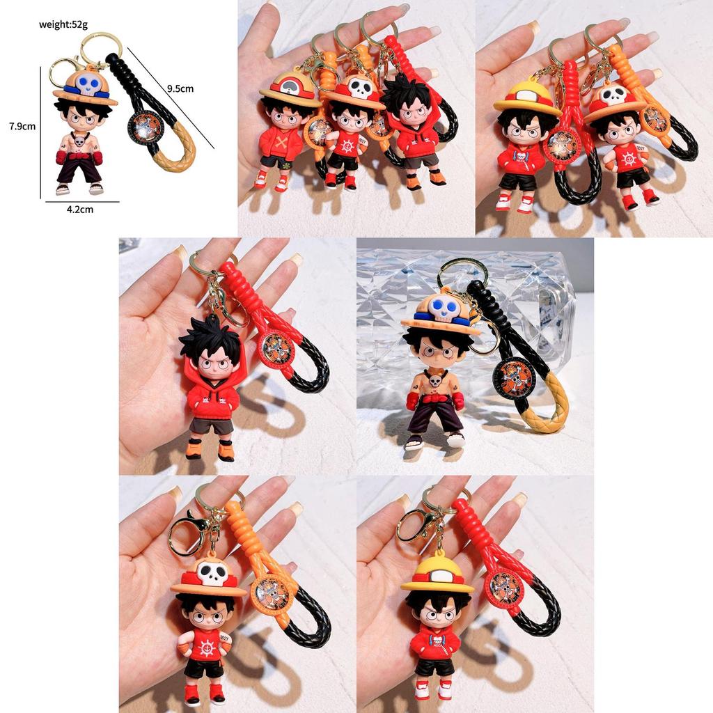 2024 One Piece Keychain Stylish Luffy Hoodie Keyring For Fans And Collectors