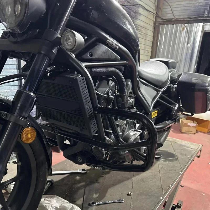 For Honda Rebel CMX 1100 CM 1100 cmx1100 Motorcycle Engine Guard Crash Bar Frame Protection Stainless Steel Bumper Accessories