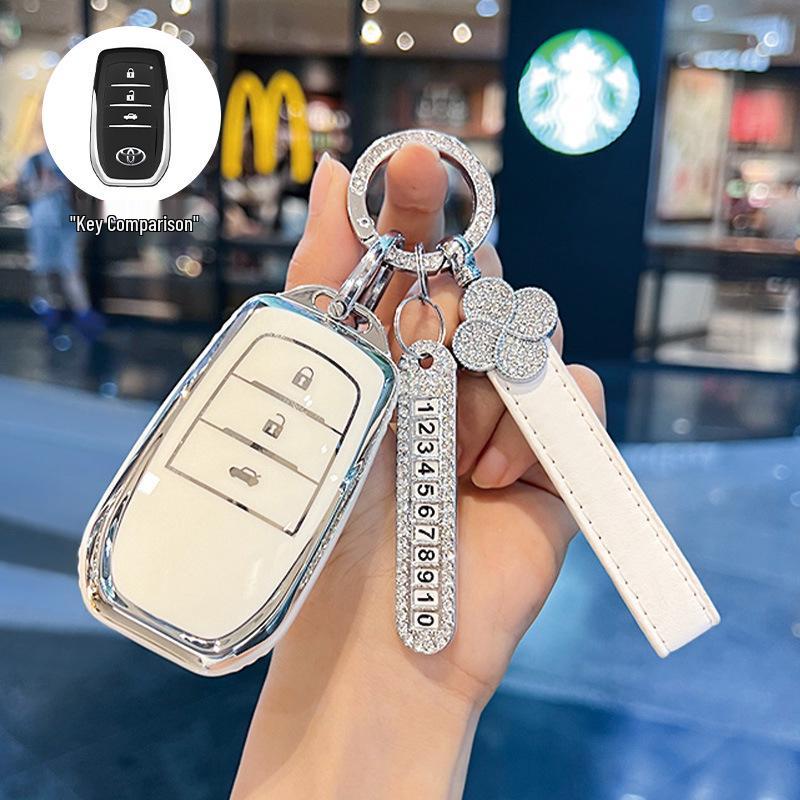 Toyota Schlüsselabdeckung Kompatibel mit Corolla, Camry, Levin, RAV4, Venza, Avalon und Fenglanda