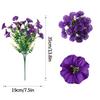 Artificial Morning Glory Flower UV Resistant Hanging Flowers Silk Morning Glory Garden Wedding Decoration Outdoor Hanging Plants