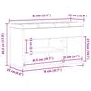 Shoe Bench with Shelf Black 80 x 30 x 45 cm Engineered Wood
