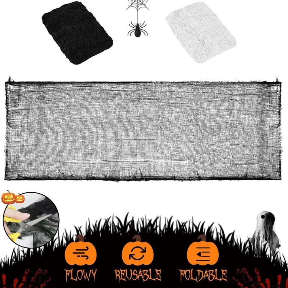 Scary Blood Gauze Cloth 76x183cm Creepy Gauze Cloth Scene Prop Halloween Gauze Haunted House Decor