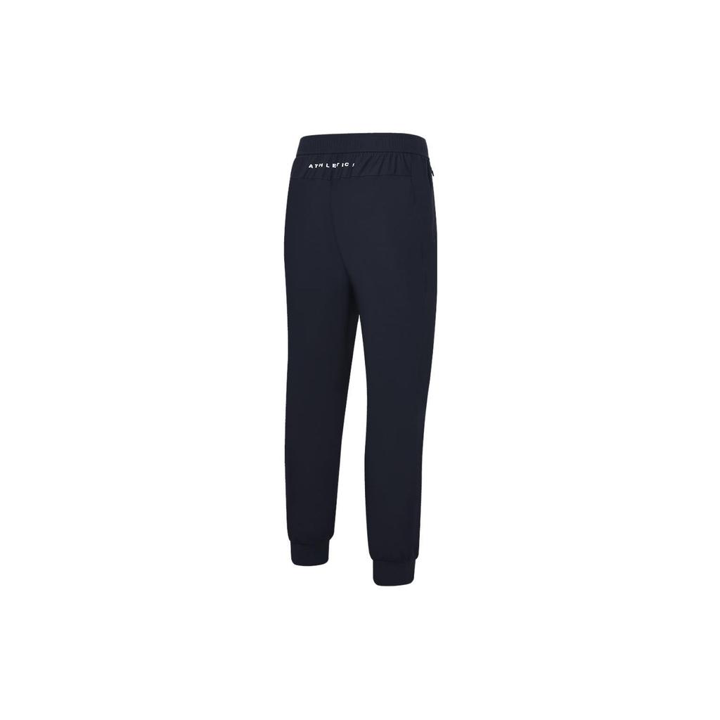 FILA Solid Color Tapered Fitness Knit Pants Men bottoms Dark-Blue A11M331603A-NV