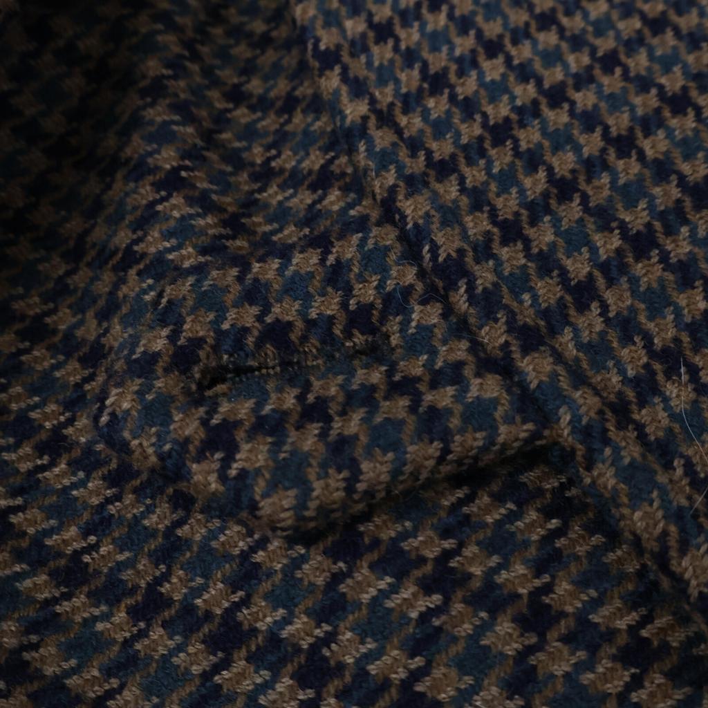 Mun Brown Houndstooth Wool Coat coat 36 BrownUsed