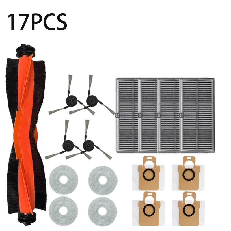 For Xiaomi Mijia M40 D110CN, Vacuum Cleaner Parts Suitable Main Tricut Roller, Side Brush, HEPA Filter, Wiper Fabric, Dust Bag,