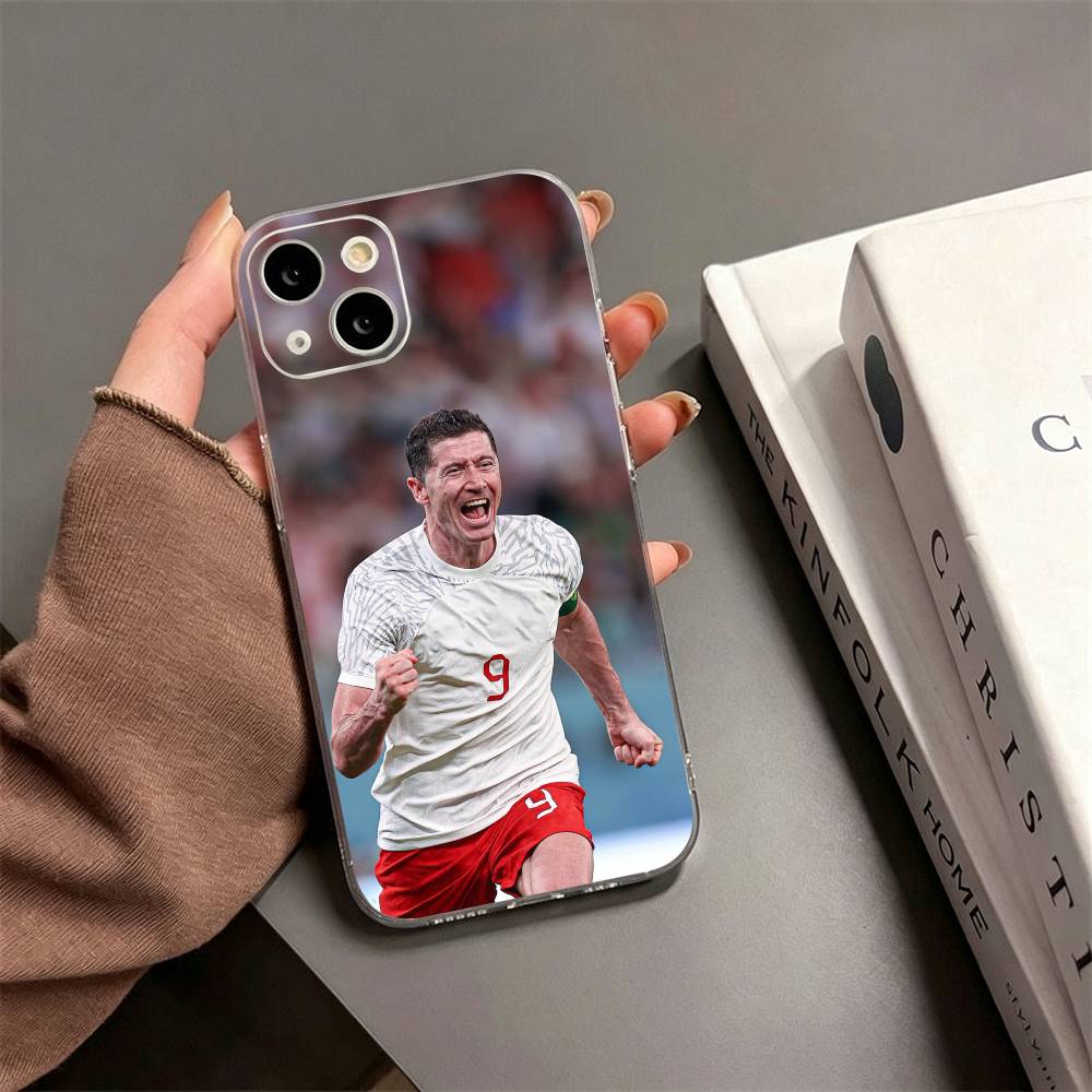 Robert Lewandowski  Phone Case For iPhone17,16,15,14,13,12,11 Plus,Pro Max Soft Transparent Cover iPhone16promax