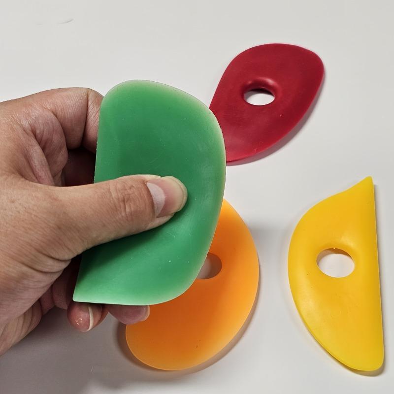 Silikonowe Narzędzia do Skrobania Ceramiki Ceramiczne Akcesoria do Rzeźbienia i Kształtowania DIY Gliniane Grawerowanie Wygładzanie dla Rzemieślników Hobbystów Nieładowane