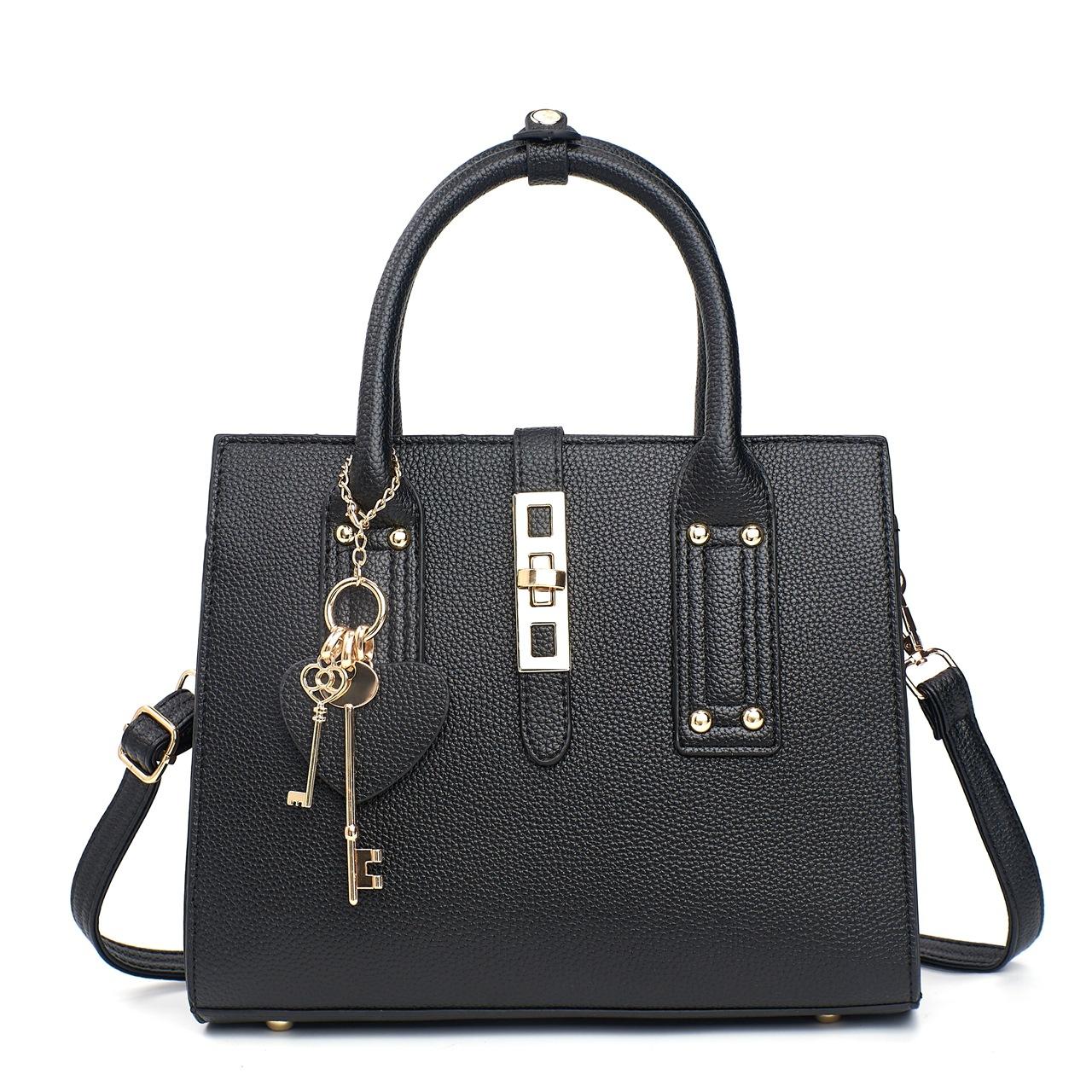

Tote Bag for Women Top Handle Satchel Purse and Handbags with Shoulder Strap Tote Bag Crossbody Purses Women‘s Shoulder Bag PU Leather Handbags One Size чёрный