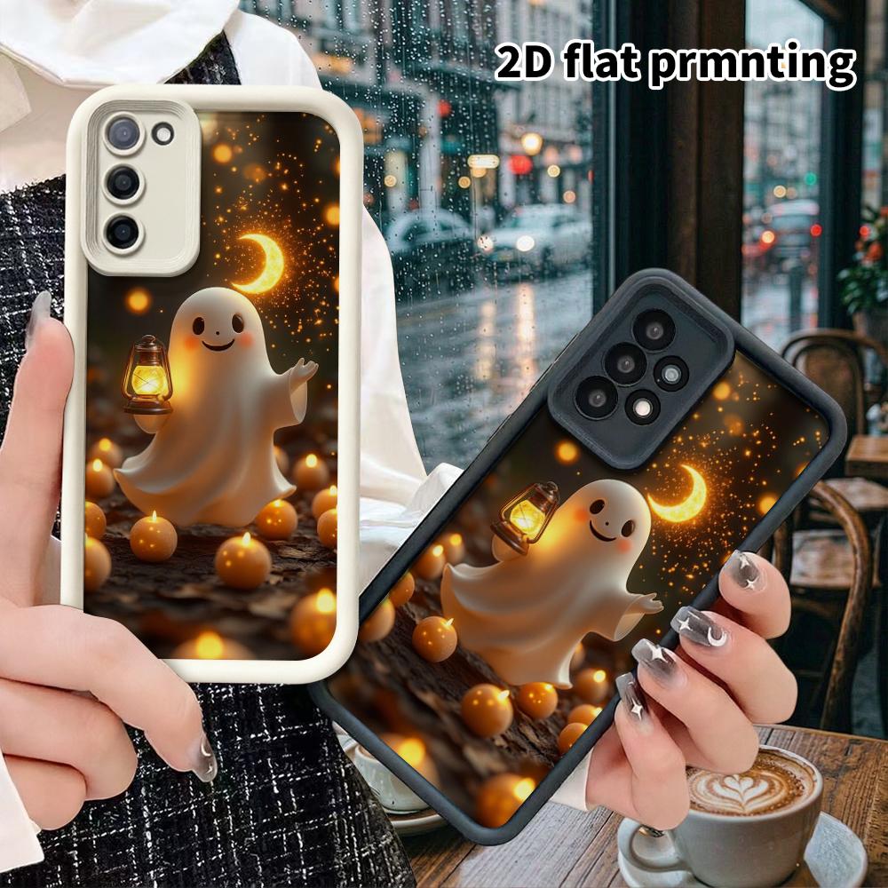 Phone Case: 2D Flat Samsung Galaxy A34 A35 M05 M06 S20 S22 S21 FE Plus 5G Layered Protective Case, Warm and Healing, Christmas and Halloween Gift