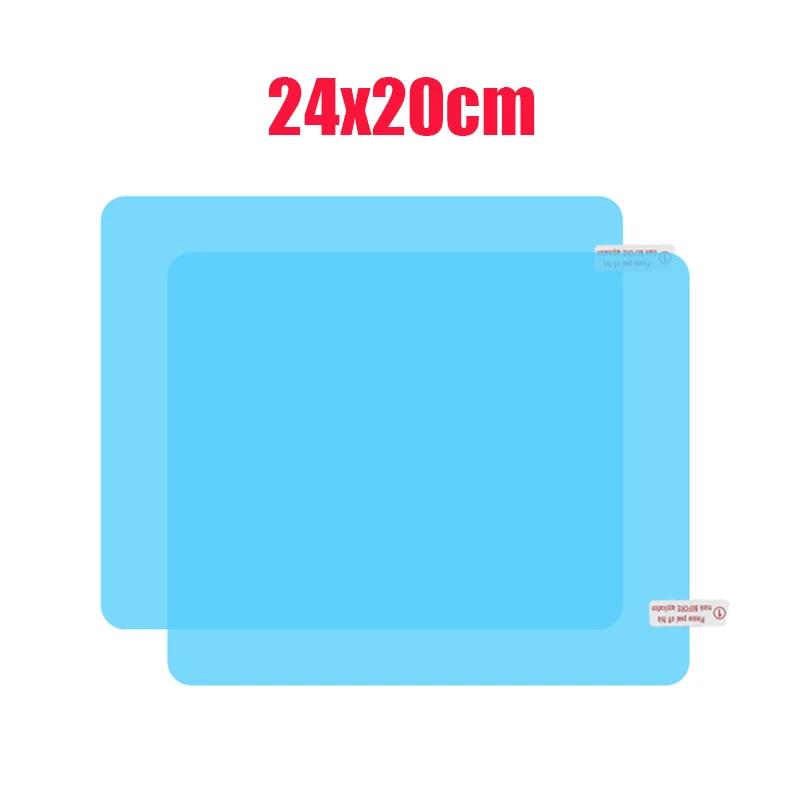 2 Pcs Auto Car Rearview Mirror Rainproof Film Anti Fog Sticker Car Mirror Window Clear Film Rain Proof Film Car Accessories