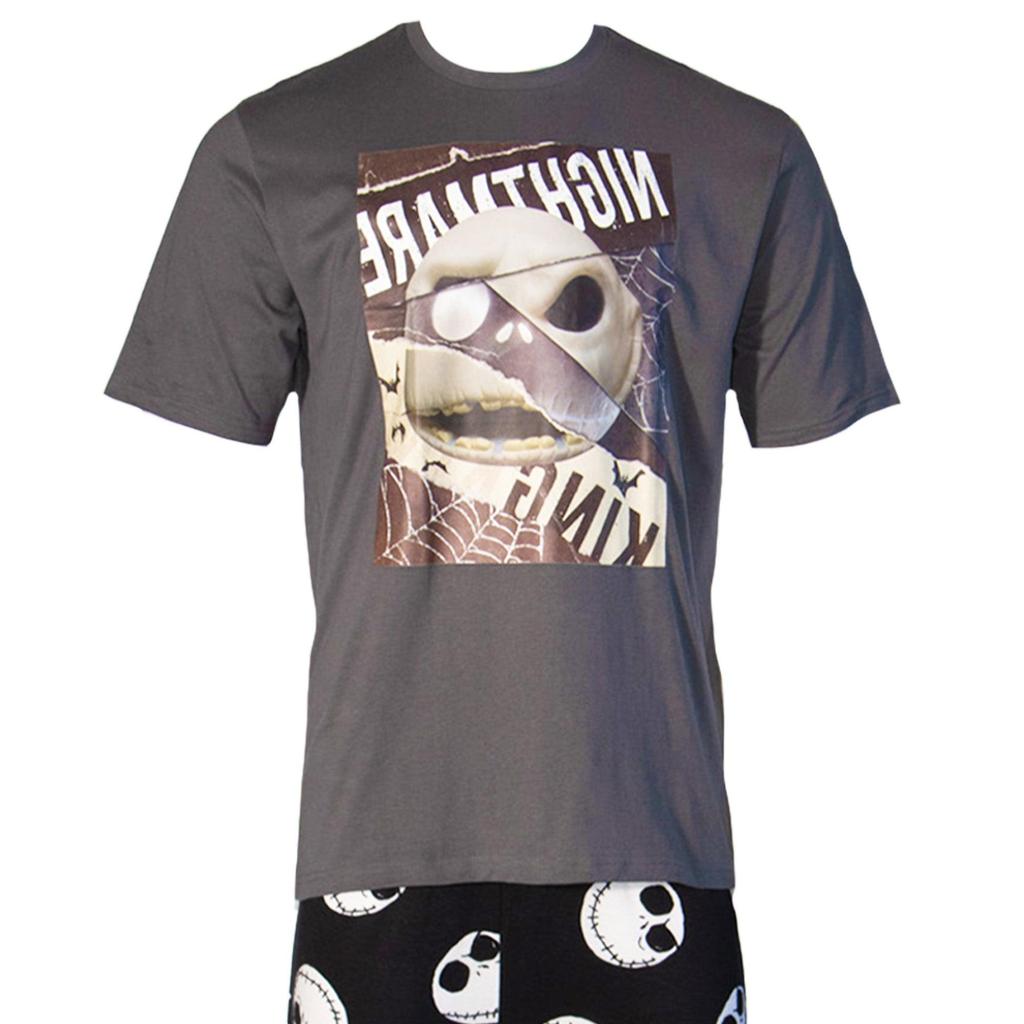 Nightmare Before Christmas Mens Jack Skellington Spider Web Pyjama Set