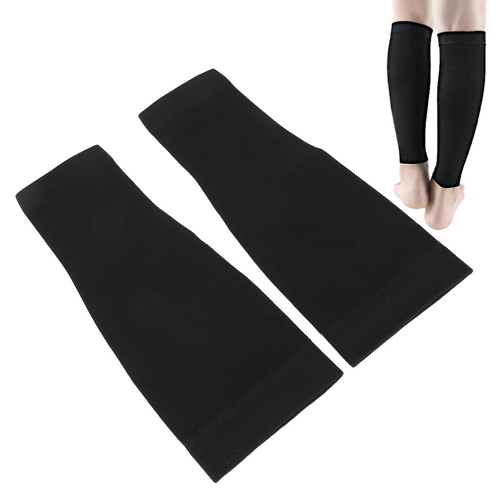 Rękaw uciskowy na łydkę, damskie, miękkie, elastyczne, modelujące nogi skarpetki do biegania (czarny)