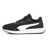 Runtamed Unisex Fabric Split Leather Light Breathable Low-Top Lifestyle Shoes Black White 389236-01