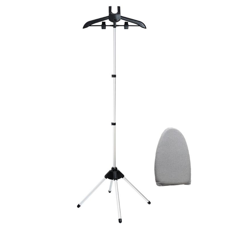 

Floor Stand Clothes Steamer Holder With Handheld Ironing Pad Optional Foldable Home Hanger