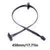 Mini 4Pin/4Pin/Mini 6Pin To Double 15Pin  Hard Drive Power Cable Mini 4P To Serial Double Hard Drive Power Cable Replacement for PC