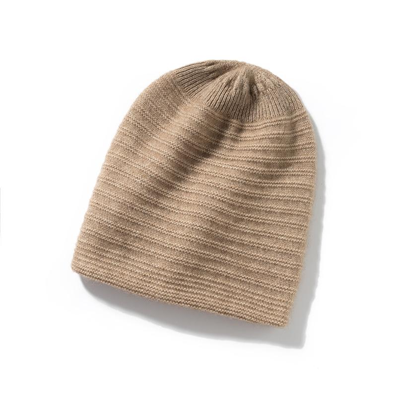 

Cashmere Autumn and Winter New High End Women s Knitted Outdoor Solid Color Earmuffs and Knitted Casual Pile Headscarves One Size