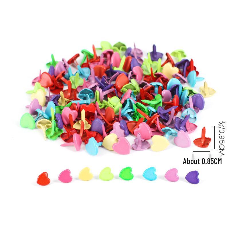 8x17mm Two-Legged Round Colored Rivets for Children's DIY Crafts