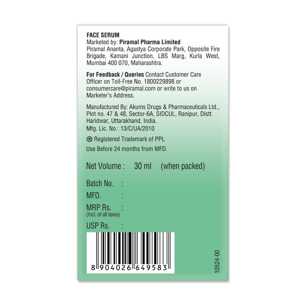 Lacto Calamine 2% Salicylic Acid Face Serum 30ml For Acne Blackheads Oil Control Pores Clear Skin