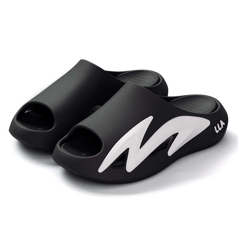 

Men Platform Slippers Casual Thick Bottom Slippers Comfortable Non-slip Men Slippers 44-45 чорний