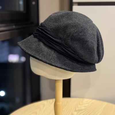 New Autumn and Winter Woolen Fisherman Hat for Women French Retro Elegant Lady Hat Basin Hat Trend
