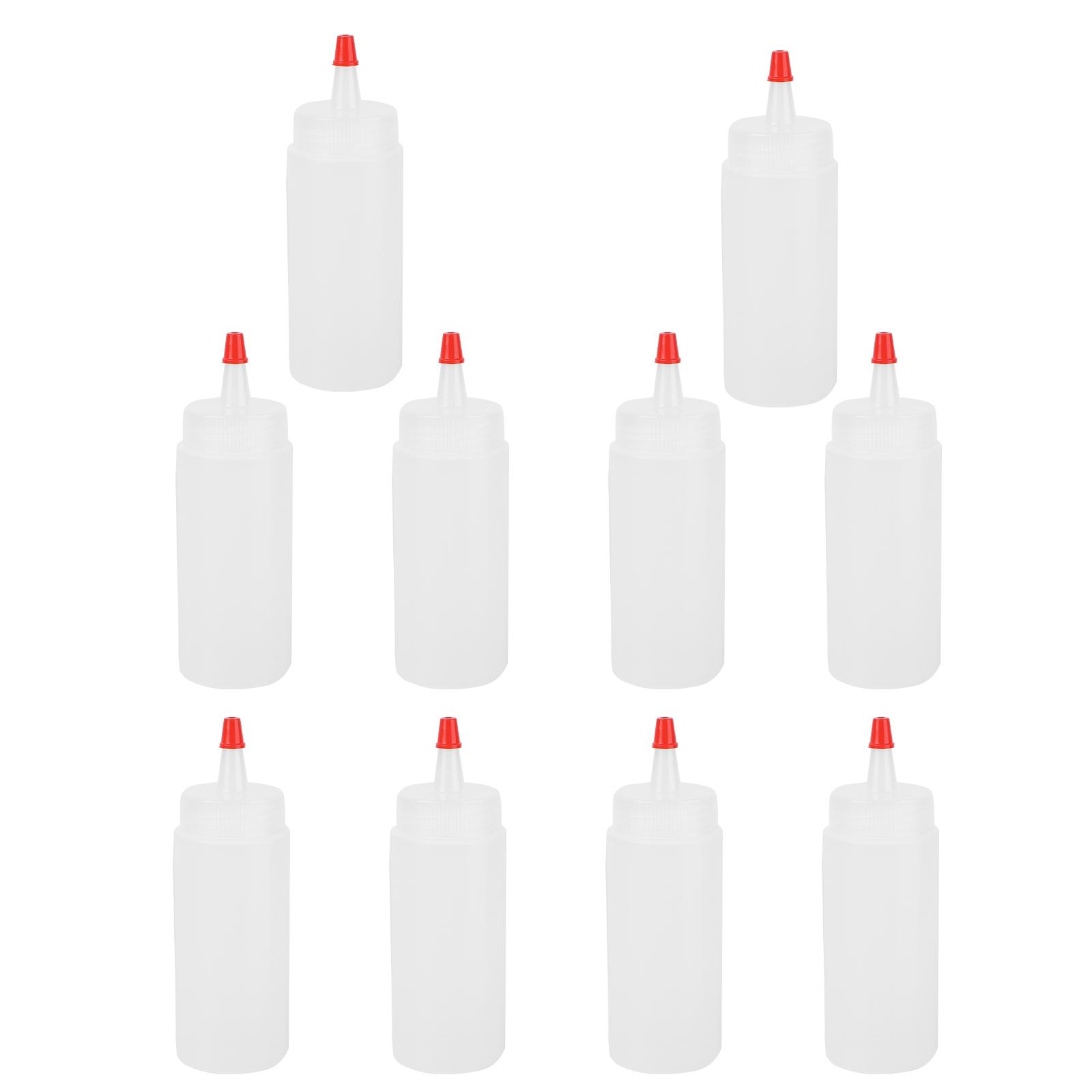 

20 pcs 120Ml Plastic Squeeze Bottle For Condiment Sauce Ketchup Mustard Hot Sauce Olive Oil Dispenser Waterproof Sealed Cap