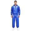 Men’s Outdoor Waterproof Suit Hooded Windbreaker Jacket Front Zipper and Sweatpants for Trail Fishing Workout Exercise