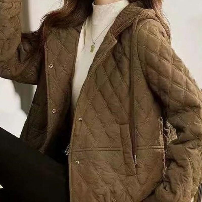 Jacket Womens Autumn and Winter Updated Cotton-padded Clothes Trendyable Light Temperament Relaxed Fit Small Cotton-padded Jacket