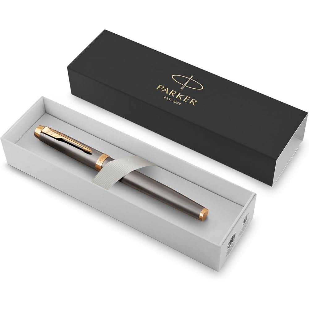 PARKER Parker Fountain Pen IM Gray GT Fine Print Gift Box Gift Present Luxury Regular Imported Pr...