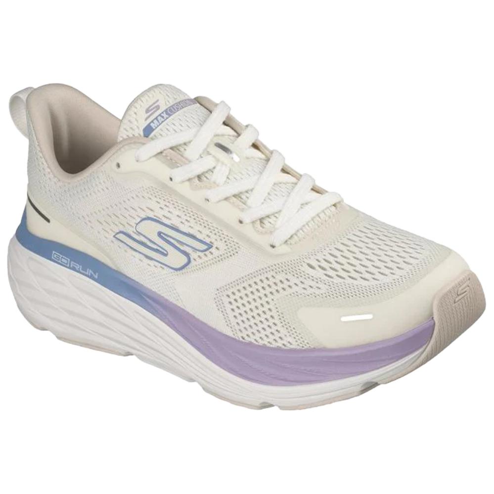 Skechers Max Cushioning Elite 3 Comfortable Soft Breathable Supportive Lightweight Low Top Casual Running Shoes Women sneaker White 129720-OFWT